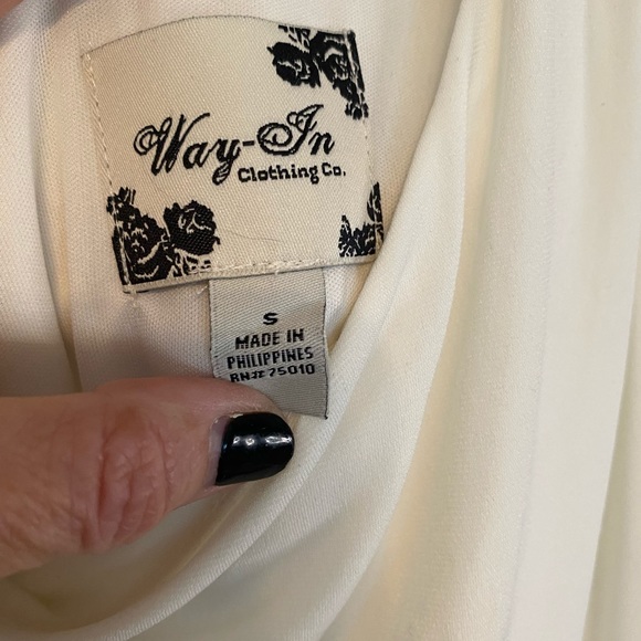 Way-In Creme & Sequin dress size S - Picture 4 of 4